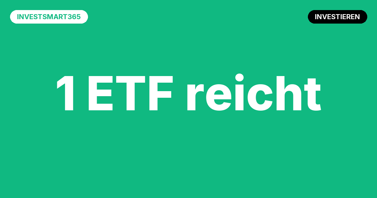 Beitragsbild Warum ein weltweiter ETF für 90% der Anleger reicht